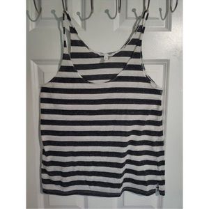 VICTORIA’S SECRET | black & white striped sleepwear top